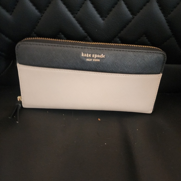 kate spade New York Navy & White Striped Top-Handle Satchel And Wallet - Picture 6 of 7